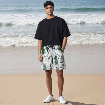 Louis Vuitton Monogram Green Tie - Dye Swim Shorts 🩳 | LV Luxury Beachwear - MASTERPIECE
