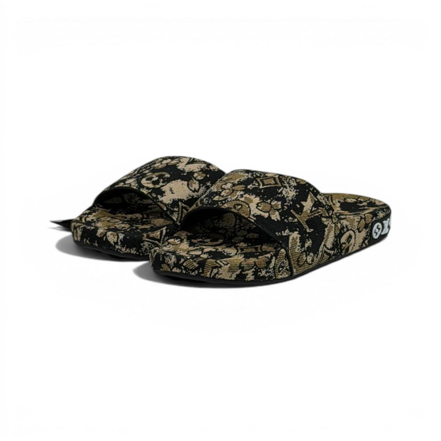 Louis Vuitton Monogram Inspired Slide Sandals