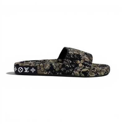 Louis Vuitton Monogram Inspired Slide Sandals – Luxury Designer Comfort Slippers ✨🖤 - MASTERPIECE