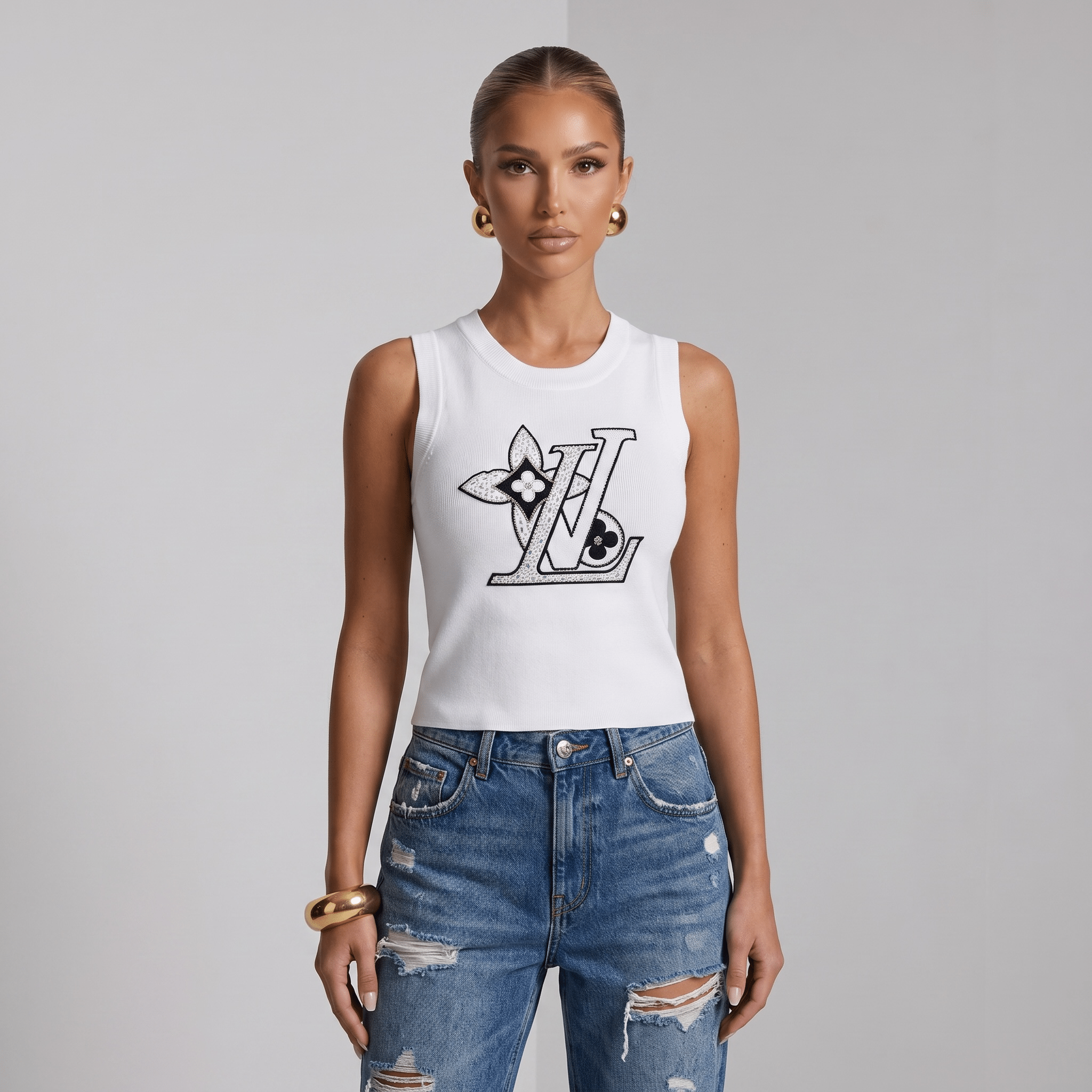 Louis Vuitton Monogram Knit Tank Top 🤍✨ - MASTERPIECE