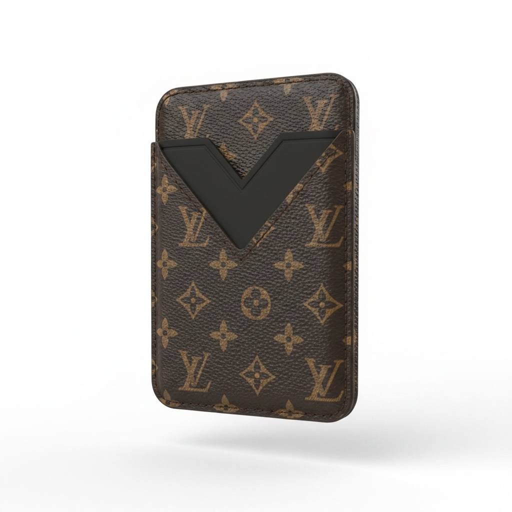 Louis Vuitton Monogram Magnetic Phone Card Holder – Luxury Stick - On Wallet Case 🤎📱✨ - MASTERPIECE