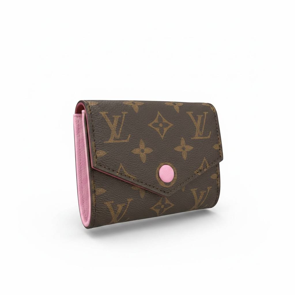 Louis Vuitton Monogram Mini Chain Wallet – Luxury Crossbody Bag Brown & Pink ✨👜 - MASTERPIECE