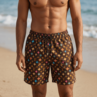 Louis Vuitton Monogram Multicolor Swim Shorts – Luxury Beach Essential 🌊✨ - MASTERPIECE