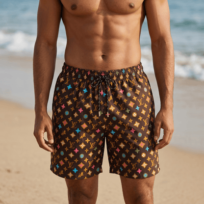 Louis Vuitton Monogram Multicolor Swim Shorts – Luxury Beach Essential 🌊✨ - MASTERPIECE