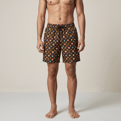 Louis Vuitton Monogram Multicolor Swim Shorts – Luxury Beach Essential 🌊✨ - MASTERPIECE