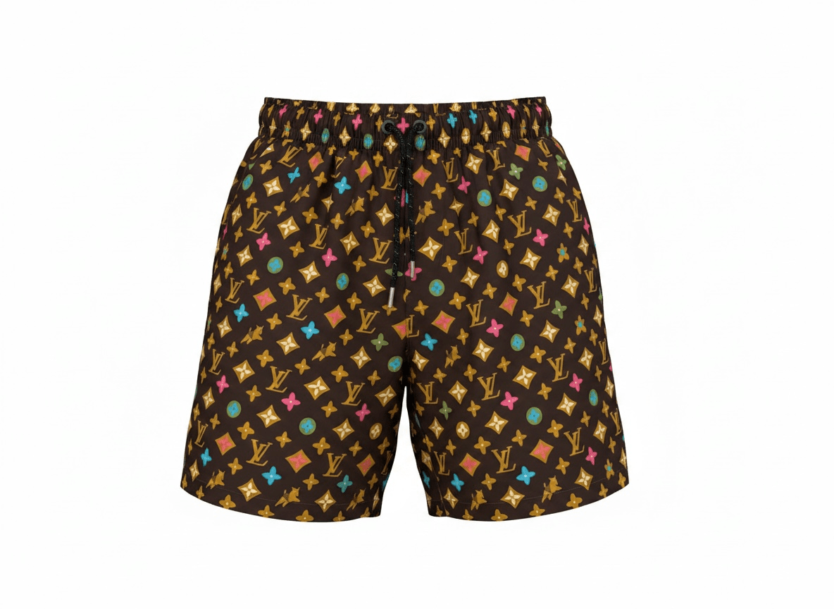 Louis Vuitton Monogram Multicolor Swim Shorts – Luxury Beach Essential 🌊✨ - MASTERPIECE