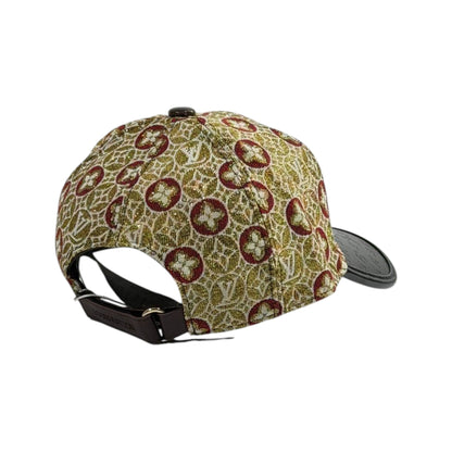 Louis Vuitton Monogram Pattern Cap with Leather Brim – Luxury Statement 🧢✨ - MASTERPIECE