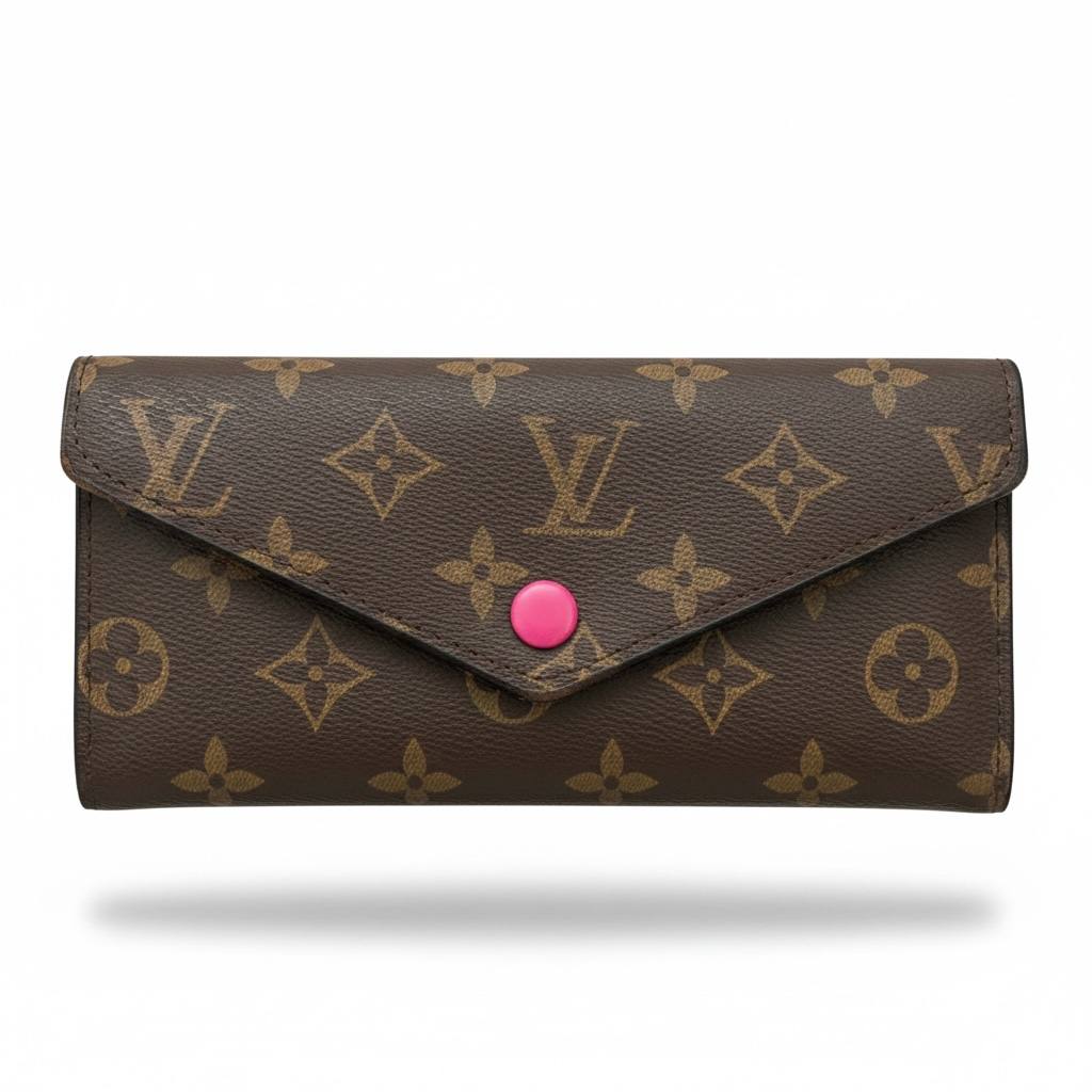 Louis Vuitton Monogram Pink Button Wallet – Chic Luxury Elegance 💖🤎 - MASTERPIECE