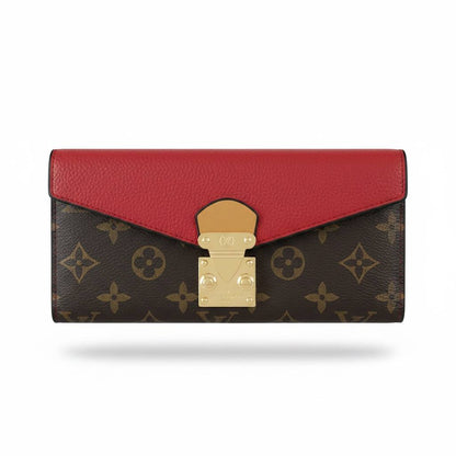 Louis Vuitton Monogram Red Lock Wallet – Luxury Women’s Statement Piece ❤️✨ - MASTERPIECE