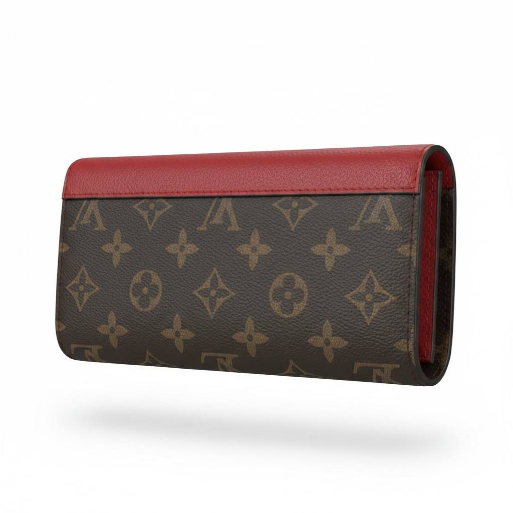 Louis Vuitton Monogram Red Lock Wallet – Luxury Women’s Statement Piece ❤️✨ - MASTERPIECE