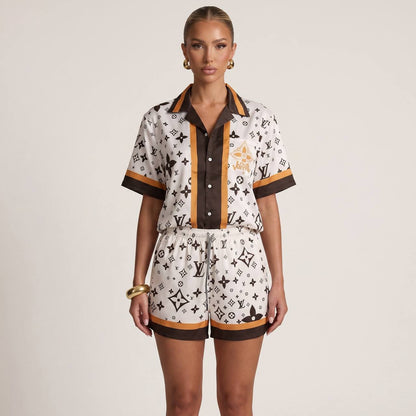 🤎 Louis Vuitton Monogram Resort Set – Iconic Luxury Co - Ord Outfit 🩳👕✨ - MASTERPIECE