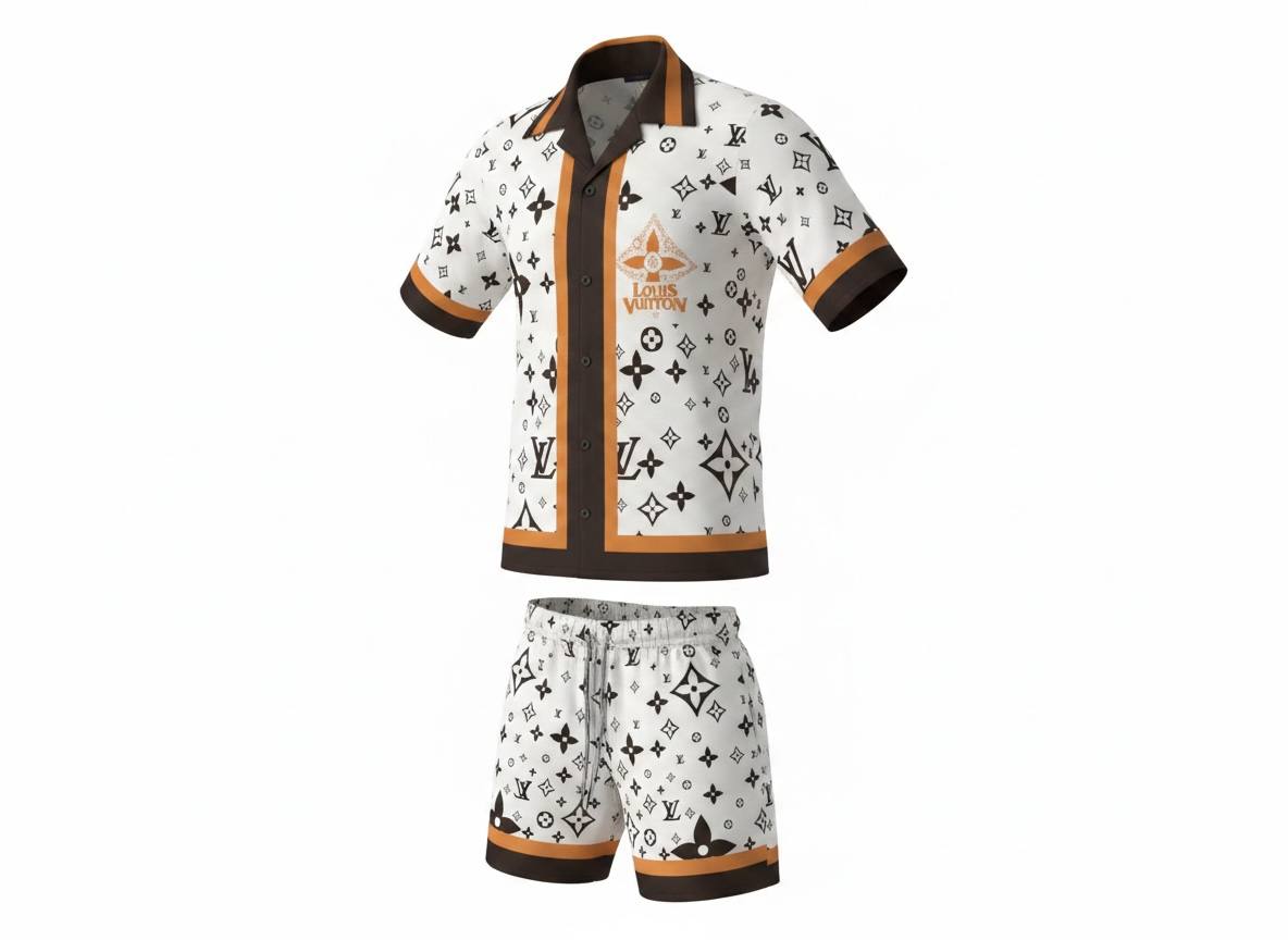 🤎 Louis Vuitton Monogram Resort Set – Iconic Luxury Co - Ord Outfit 🩳👕✨ - MASTERPIECE