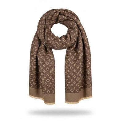 Louis Vuitton Monogram Scarf – Brown Iconic Luxury 🤎🧣 - MASTERPIECE