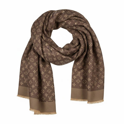 Louis Vuitton Monogram Scarf – Brown Iconic Luxury 🤎🧣 - MASTERPIECE