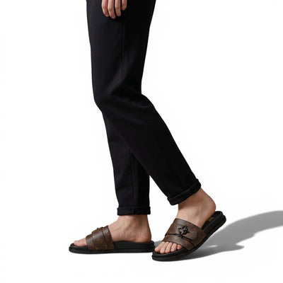 Louis Vuitton Monogram Slides 🤎✨ Luxury Comfort Sandals for Men - MASTERPIECE