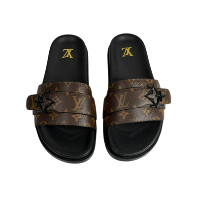 Louis Vuitton Monogram Slides 🤎✨ Luxury Comfort Sandals for Men - MASTERPIECE