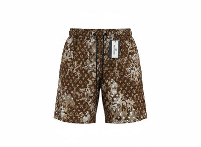 Louis Vuitton Monogram Splash Swim Shorts 🤎 | Brown Luxury Beachwear - MASTERPIECE
