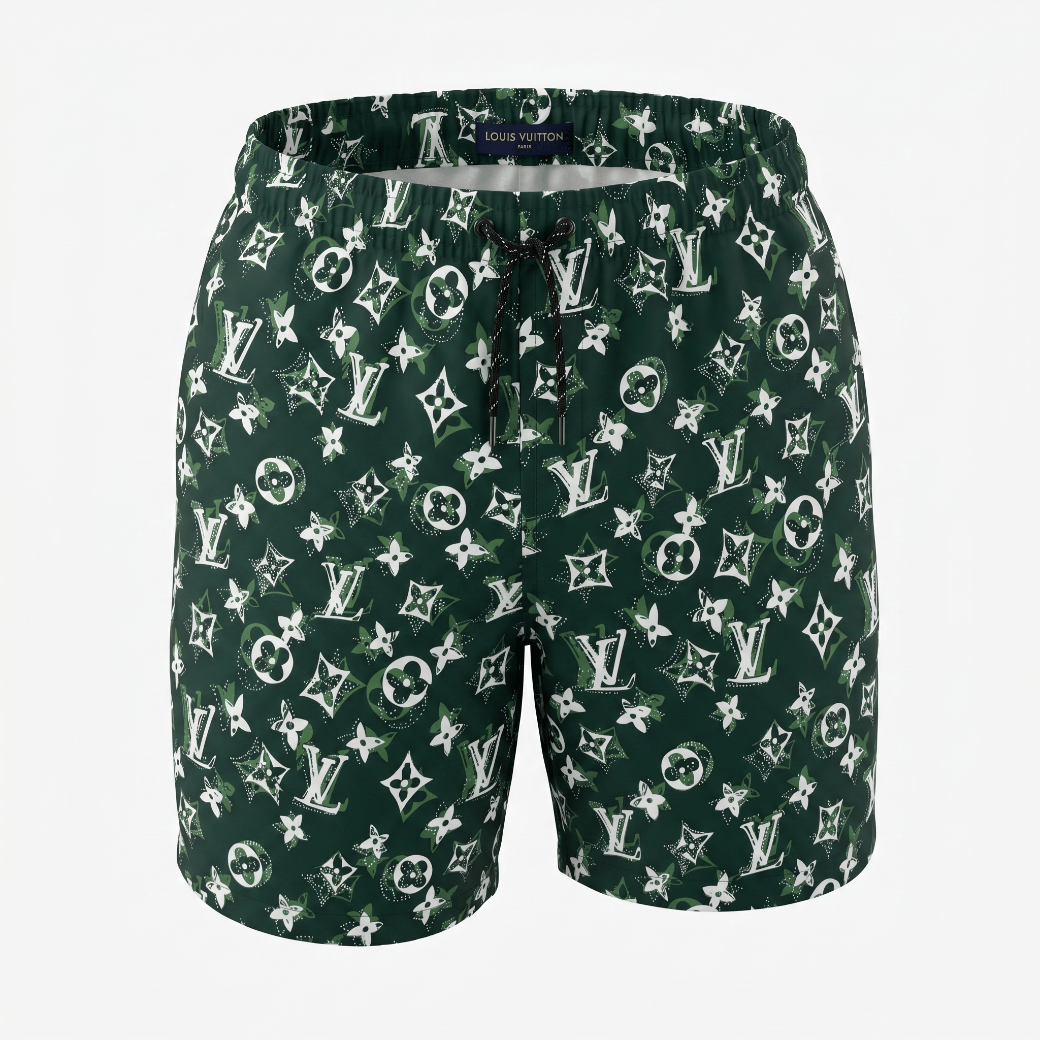 Louis Vuitton Monogram Swim Shorts – Forest Green 🌿🌊 - MASTERPIECE