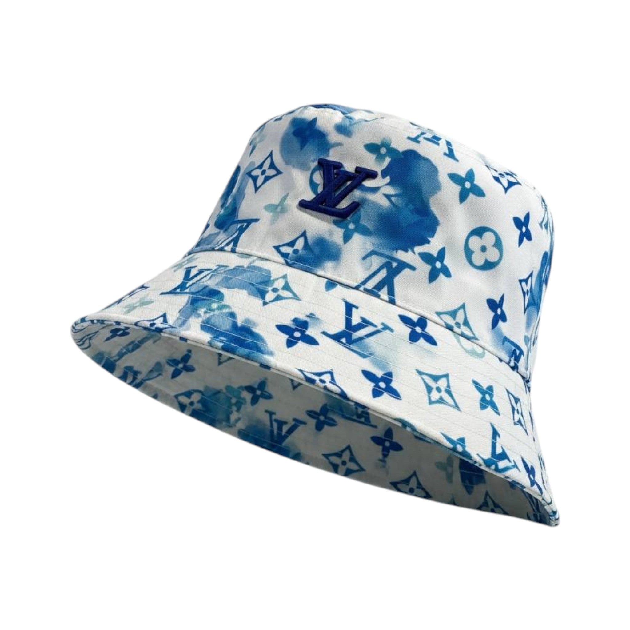 💙 Louis Vuitton Monogram Tie - Dye Bucket Hat | Blue & White LV Summer Style 🎩 - MASTERPIECE