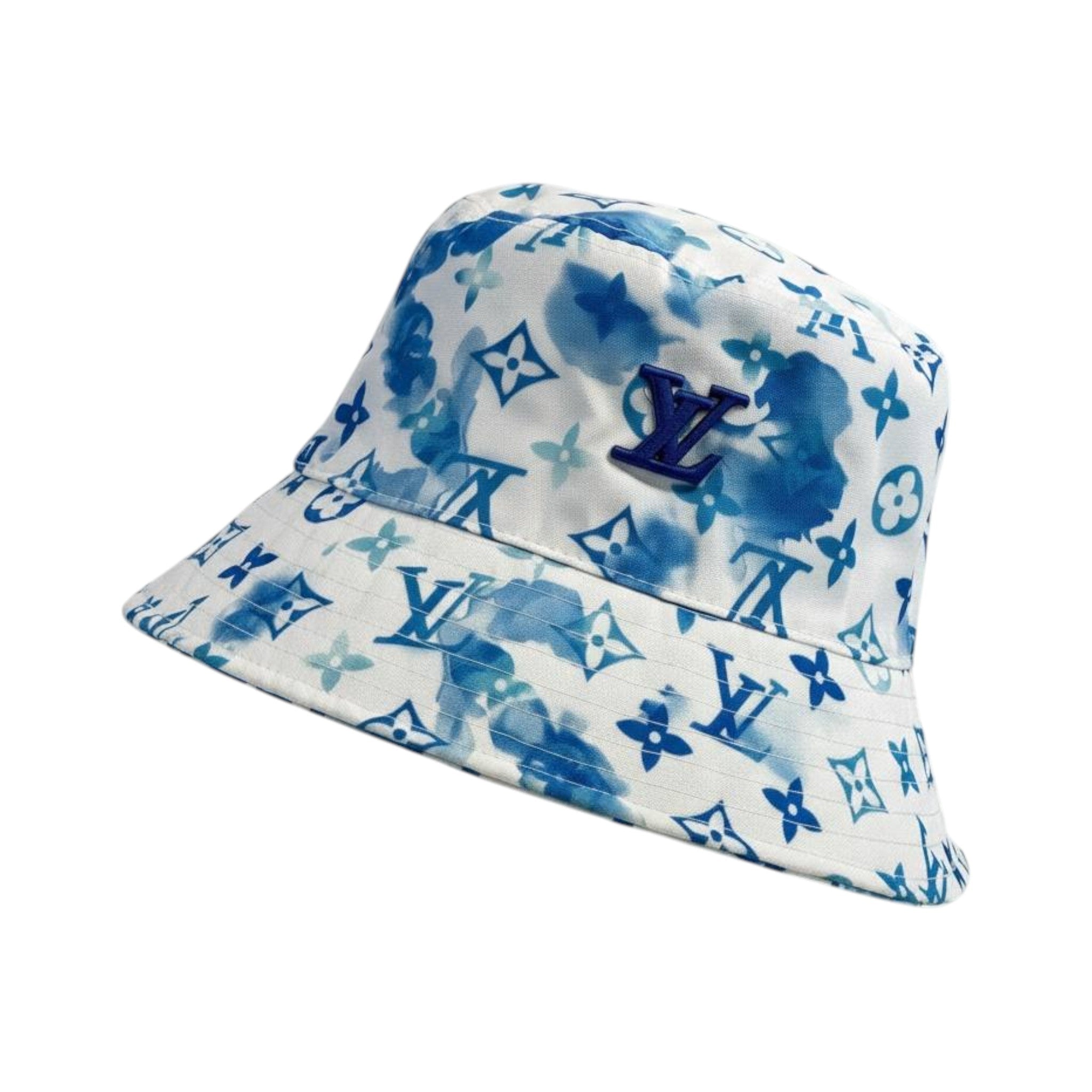 💙 Louis Vuitton Monogram Tie - Dye Bucket Hat | Blue & White LV Summer Style 🎩 - MASTERPIECE