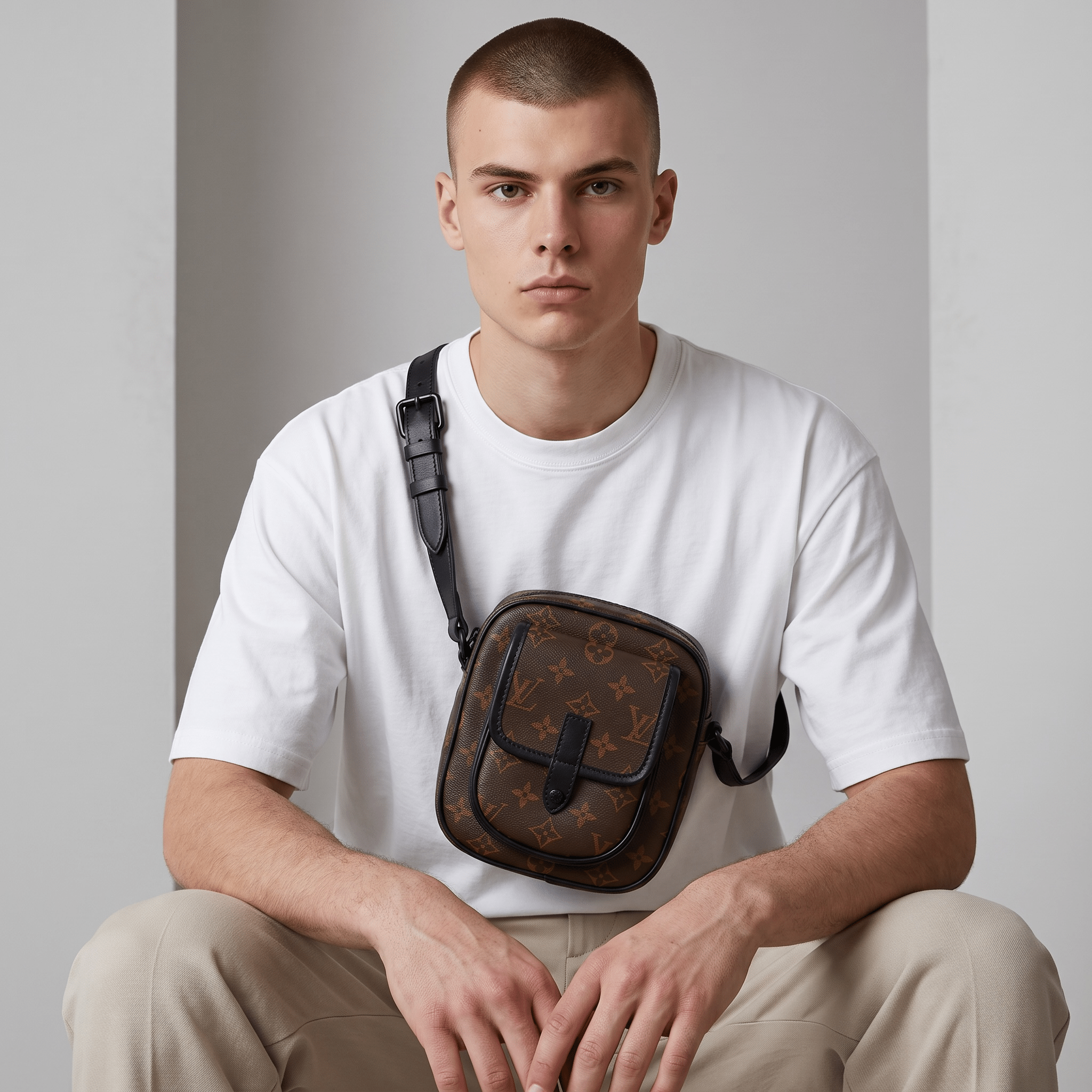 🤎 Louis Vuitton Monogram Vertical Crossbody Bag – Brown - MASTERPIECE
