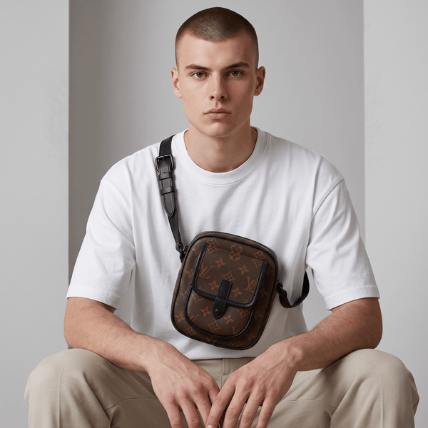🤎 Louis Vuitton Monogram Vertical Crossbody Bag – Brown