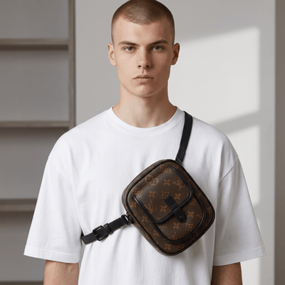 🤎 Louis Vuitton Monogram Vertical Crossbody Bag – Brown - MASTERPIECE