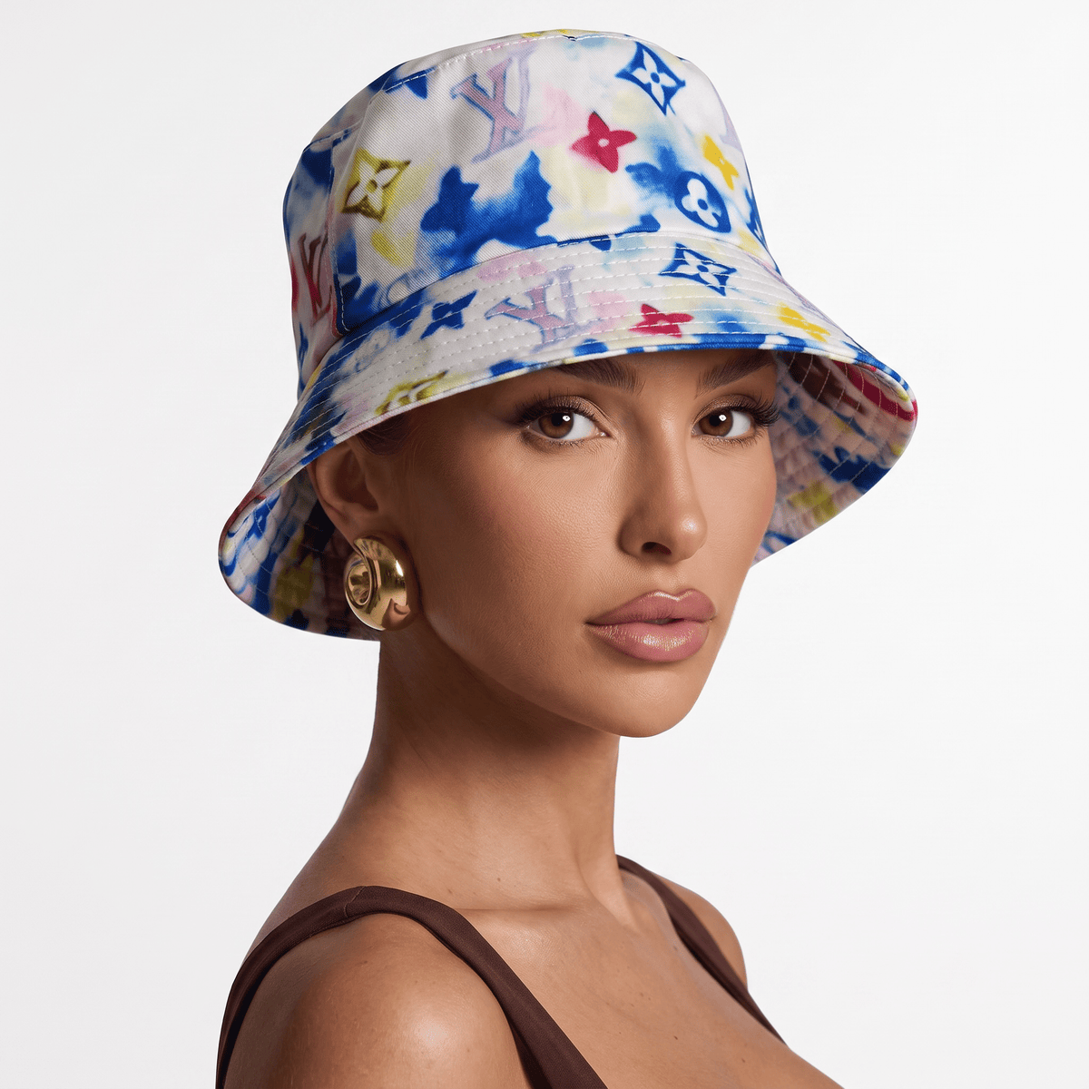 🌈 Louis Vuitton Multicolor Monogram Bucket Hat | Artistic LV Summer Vibes 🎨 - MASTERPIECE