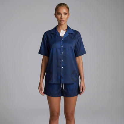 🔵 Louis Vuitton Navy Monogram Set – Clean Luxury Summer Co - Ord 🩳👕✨ - MASTERPIECE
