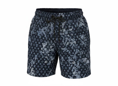 Louis Vuitton Navy Monogram Swim Shorts 🩳 | LV Floral Fade Luxury Beachwear - MASTERPIECE