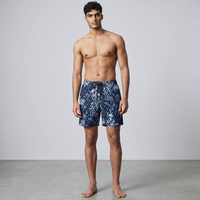Louis Vuitton Navy Monogram Swim Shorts 🩳 | LV Floral Fade Luxury Beachwear - MASTERPIECE