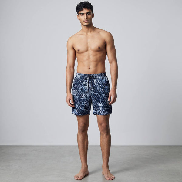 Louis Vuitton Navy Monogram Swim Shorts 🩳 | LV Floral Fade Luxury Beachwear