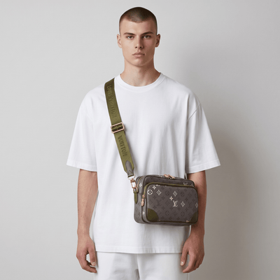 👜✨ Louis Vuitton Outdoor Messenger – Monogram Eclipse Khaki 💚🖤 - MASTERPIECE