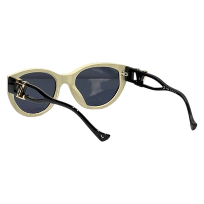 Louis Vuitton Oversized Cat-Eye Sunglasses – Ivory & Black Luxury Frame - MASTERPIECE