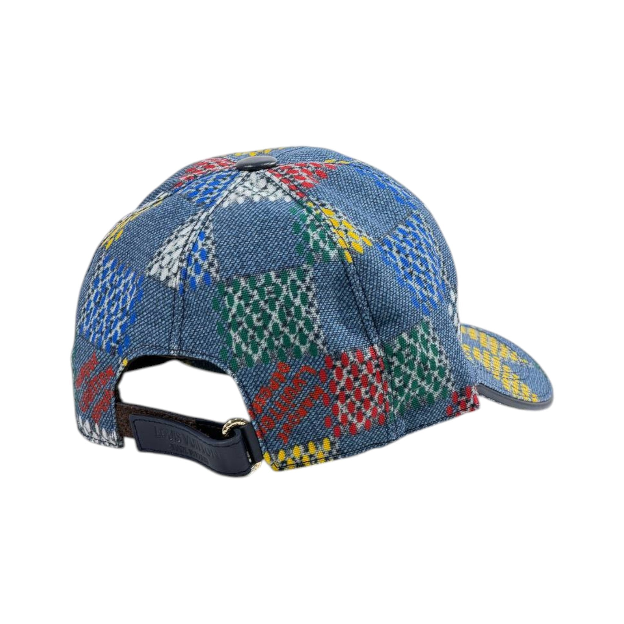 🟦 Louis Vuitton Patchwork Monogram Cap | Luxury Denim Style Hat 🎯 - MASTERPIECE