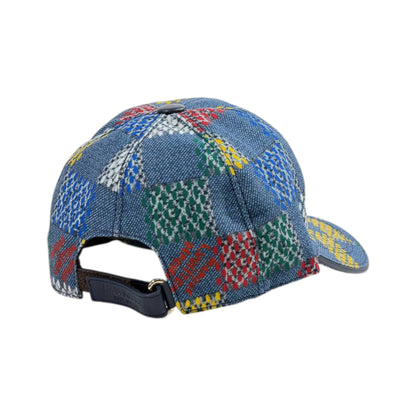🟦 Louis Vuitton Patchwork Monogram Cap | Luxury Denim Style Hat 🎯 - MASTERPIECE