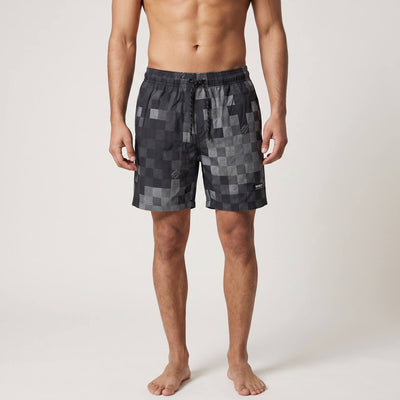 Louis Vuitton Pixel Monogram Swim Shorts 🖤 | Grey Luxury Beachwear - MASTERPIECE