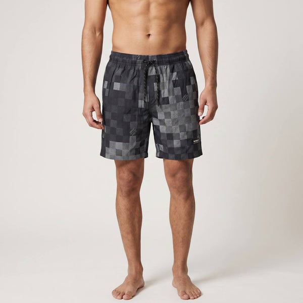 Louis Vuitton Pixel Monogram Swim Shorts 🖤 | Grey Luxury Beachwear