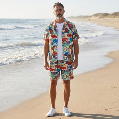 🌴 Louis Vuitton Postcard Resort Co-Ord Set ✈️🏖️ - MASTERPIECE