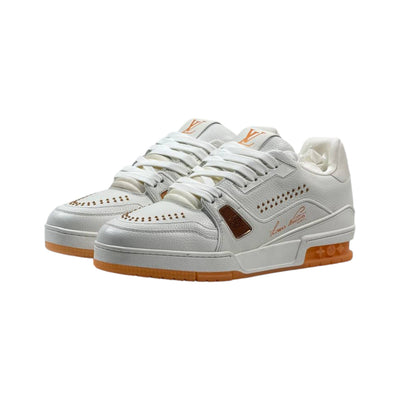 🤍🧡 Louis Vuitton Premium Court Sneakers 👟✨ - MASTERPIECE