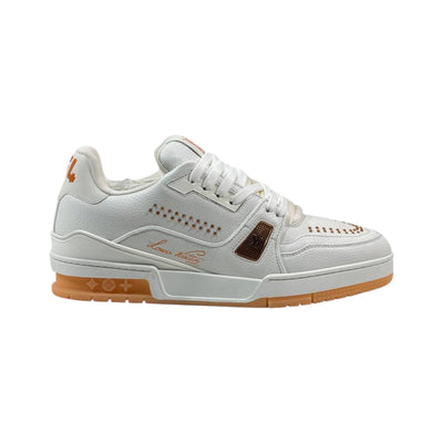 🤍🧡 Louis Vuitton Premium Court Sneakers 👟✨ - MASTERPIECE