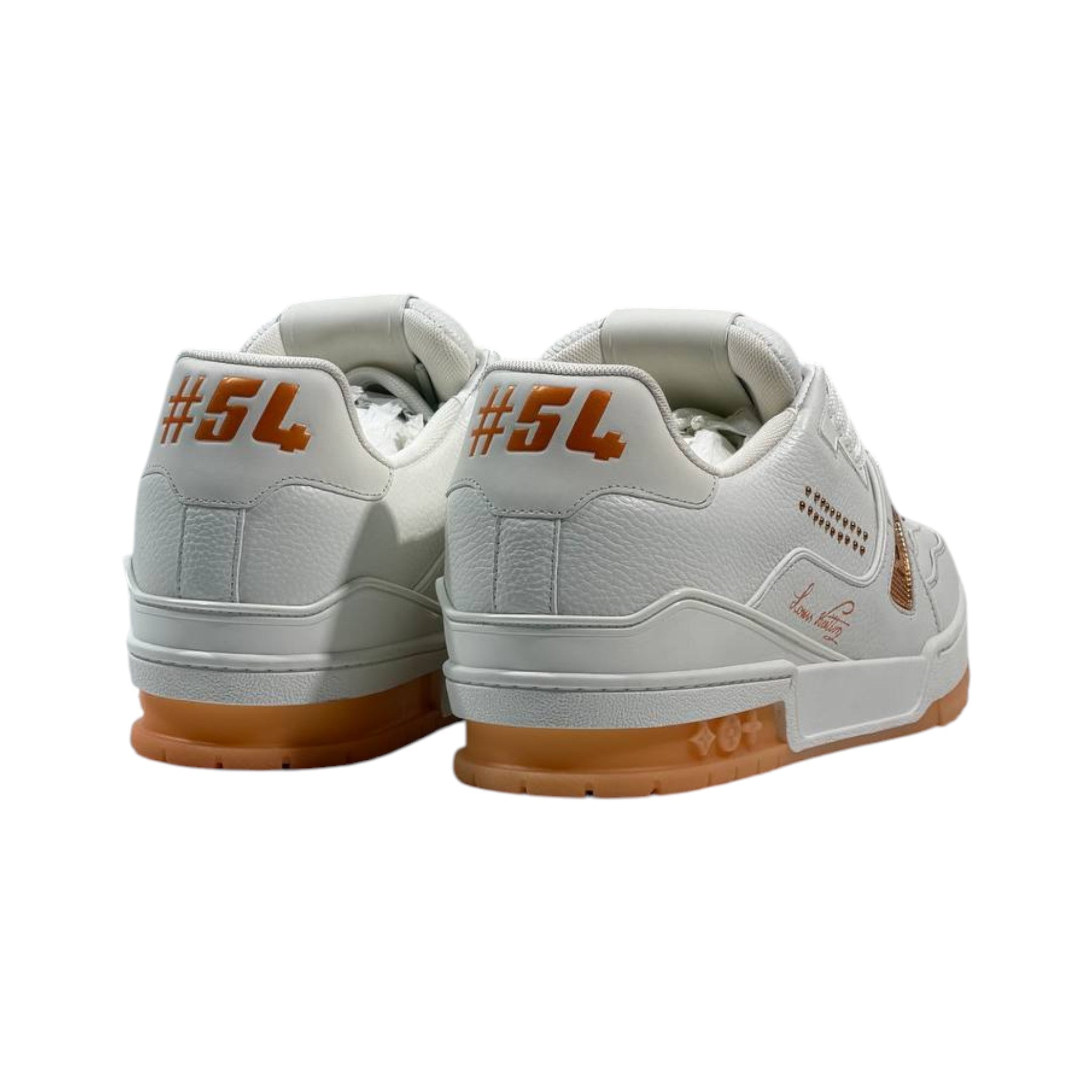 🤍🧡 Louis Vuitton Premium Court Sneakers 👟✨ - MASTERPIECE