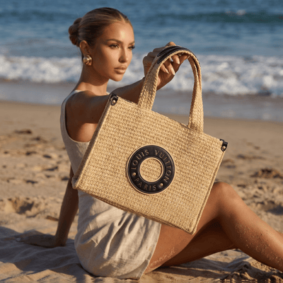 Louis Vuitton Raffia Summer Tote Bag ☀️👜 - MASTERPIECE
