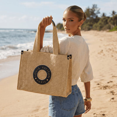 Louis Vuitton Raffia Summer Tote Bag ☀️👜 - MASTERPIECE