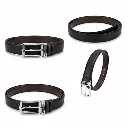 ✨ Louis Vuitton Reversible Leather Belt 115CM – Black & Brown - MASTERPIECE