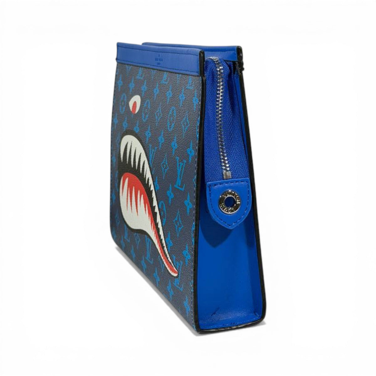 Louis Vuitton Shark Monster Blue Zip Pouch 💙🦈✨ - MASTERPIECE