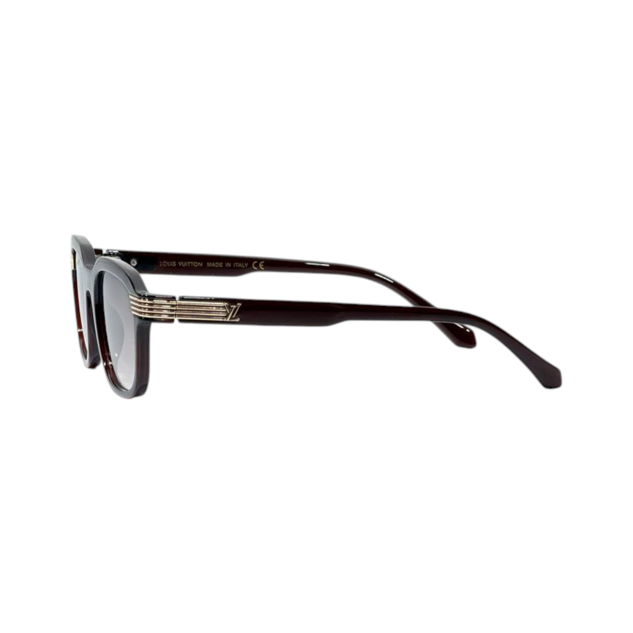 🕶️ Louis Vuitton Signature Square Sunglasses – Black & Gold Luxury Edition ✨ - MASTERPIECE