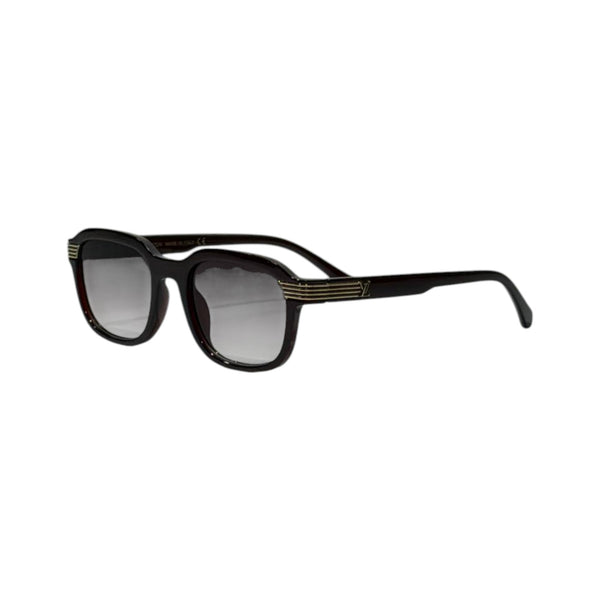 🕶️ Louis Vuitton Signature Square Sunglasses – Black & Gold Luxury Edition ✨