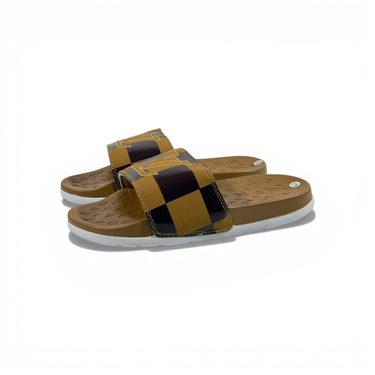 🤎 Louis Vuitton Slides – Damier Brown Edition 👑✨ - MASTERPIECE