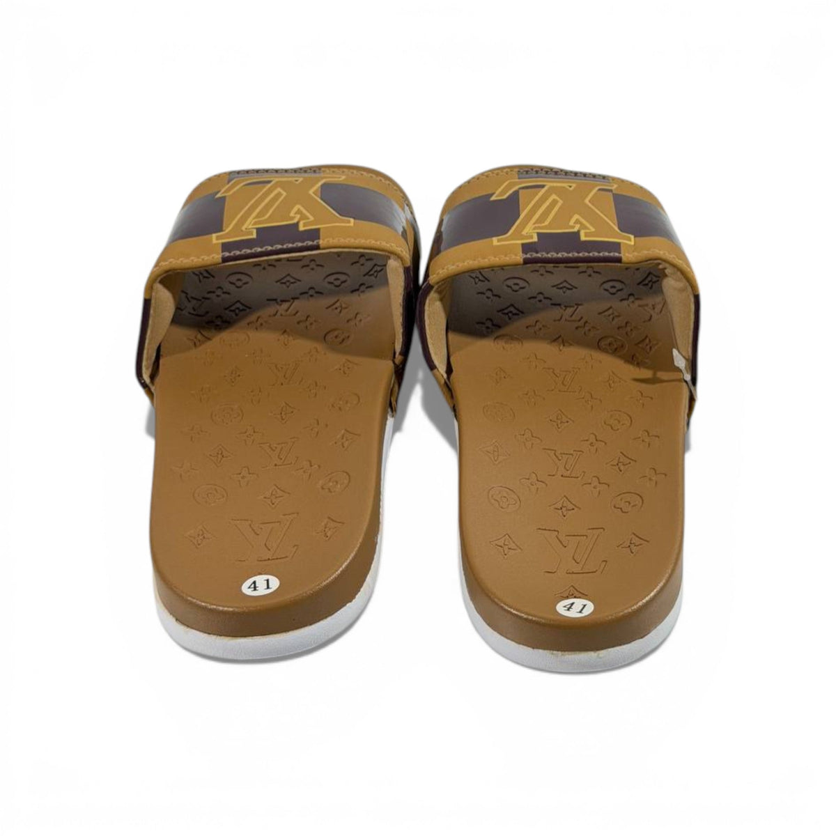 🤎 Louis Vuitton Slides – Damier Brown Edition 👑✨ - MASTERPIECE